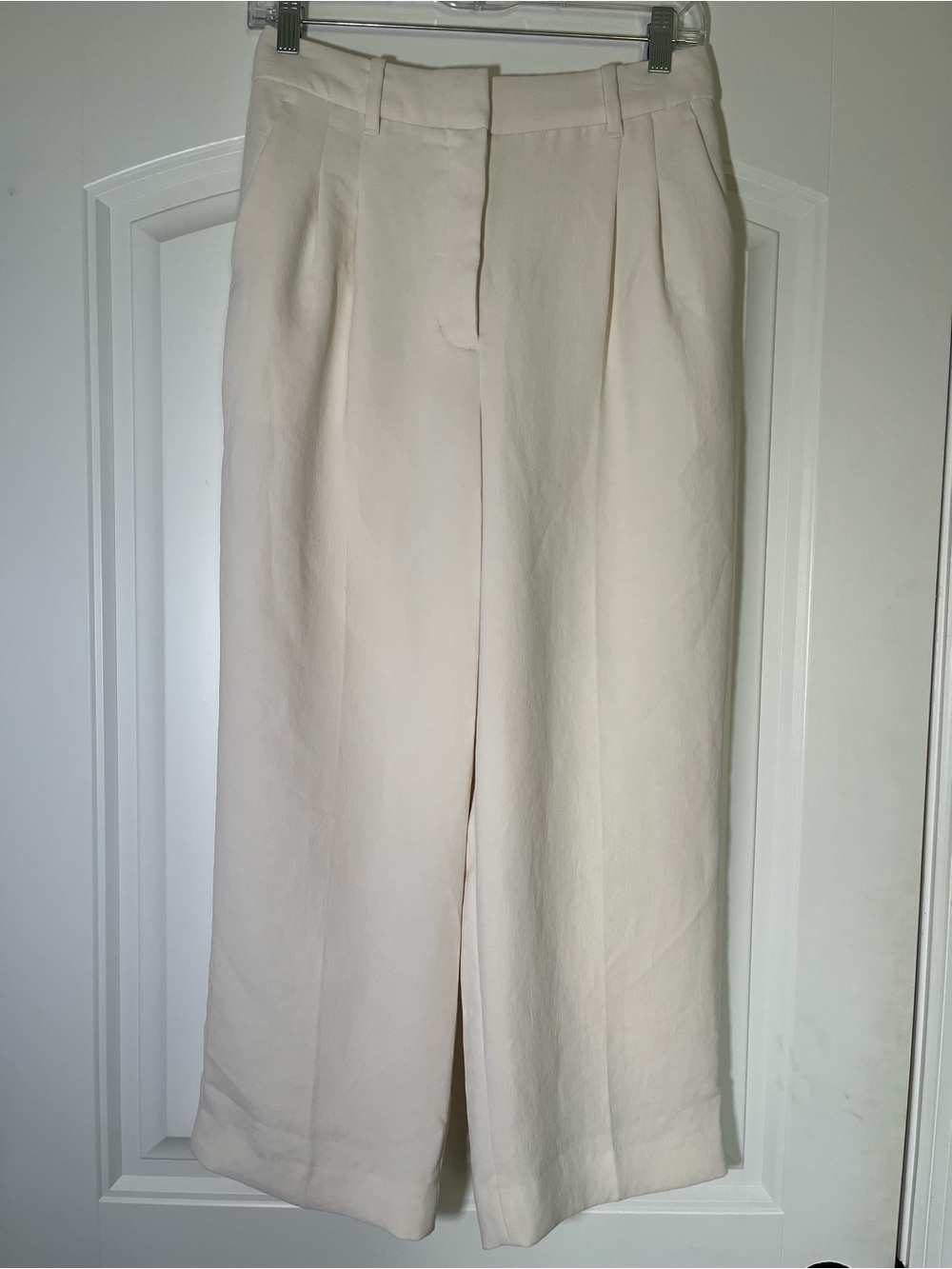 Aritzia The Effortless Pant High-Rise Straight-Leg Trousers Crepette Sz 6